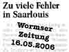 Wormser Zeitung - Jugend - 16.05.2006